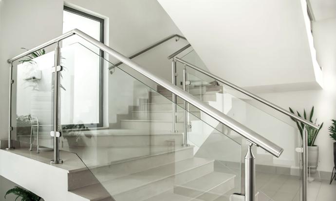 Transform your home or office with our premium Frameless Glass Handrails—a perfect fusion of elegance and safety. These handrails add a sophisticated, modern touch to any staircase, balcony, or mezzanine, offering an unobstructed view that enhances the open feel of your space. The frameless design provides a sleek, minimalist look that allows natural light to flow freely, creating a brighter and more spacious atmosphere.  Crafted from high-strength tempered glass, our handrails are designed for both durability and safety, providing the security you need without compromising on style. Whether you're looking to add a touch of luxury to your contemporary living space or seeking a practical yet beautiful solution for your commercial property, our glass handrails are the ideal choice.